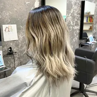 ミディアム カラー ヘアアレンジ アンドウ ユウ/ レイヤーカット/韓国のヘアスタイル