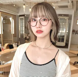 ショート nene 艶カラーのヘアスタイル