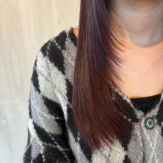 ロング カラー 小木曽 里華のヘアスタイル