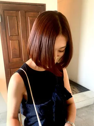 ミディアム カラー メンズ room3小出 奈央子のヘアスタイル