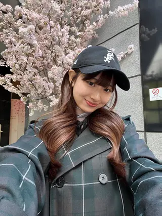 ロング 透明感カラー/似合わ せ前髪/柴田礼空のヘアスタイル