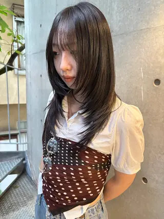 ロング カラー yuuna/ ハッシュカット🎀のヘアスタイル