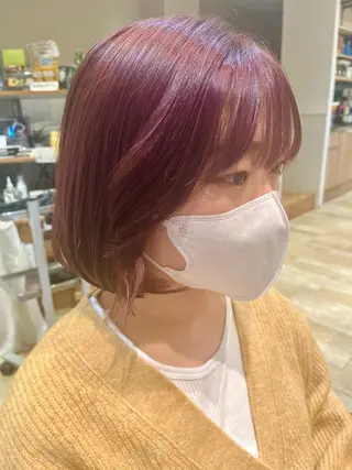 ミディアム カラー レイヤーカット×艶髪 /Ayanaのヘアスタイル