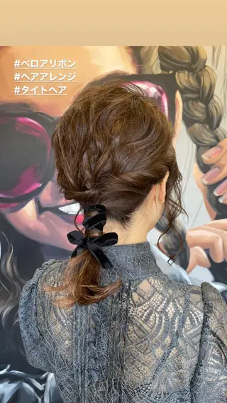 セミロング ヘアアレンジ 韓国レイヤー/髪質 改善/縮毛🤍吉田のヘアスタイル