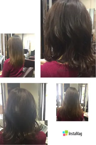ミディアム カラー reFREO所属・ダメージレスカラー 髪質改善reFREOのヘアスタイル
