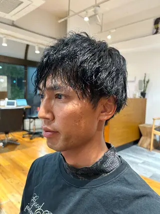 カラー メンズ インナーカラー ✂️櫻井海星のヘアスタイル