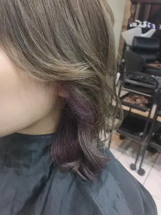 ミディアム カラー Zina天王寺 CHIAKIのヘアスタイル