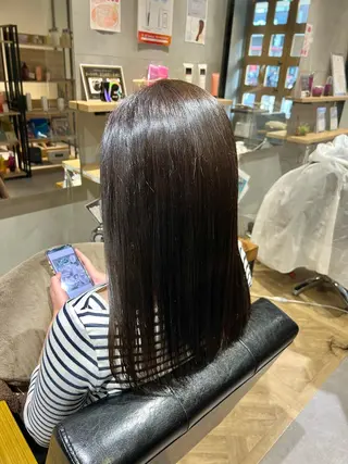 ロング カラー スゲノ ルウのヘアスタイル