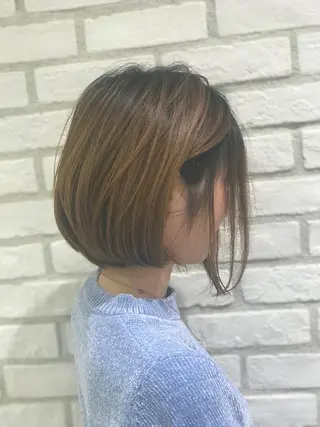 ミディアム バレイヤージュ茅ヶ崎 オオタ カズキのヘアスタイル