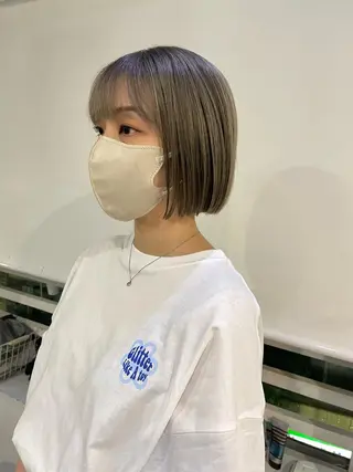 ショート カラー silo所属・silo MOKA 顔周りカット🦦のヘアスタイル