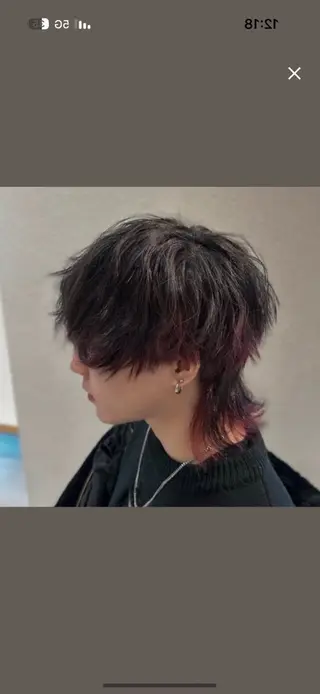 ショート カラー パーマ メンズ ツイストスパイラル/ 😈波巻き/いっさのヘアスタイル