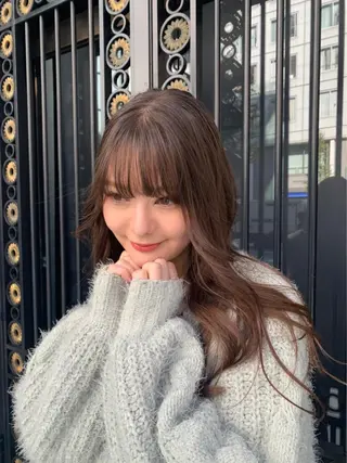 ロング カラー ✨️今だけ無料✨️ 鶴田みなみのヘアスタイル