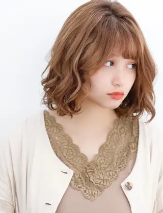 ミディアム カラー パーマ 🍊千葉 未来🍊店長のヘアスタイル