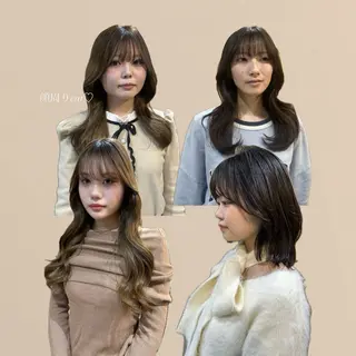 ロング Ran /レイヤー /ベージュ/髪質改善のヘアスタイル