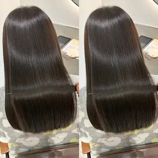 ロング カラー 髪質改善・縮毛矯正 人気No.1💍本木のヘアスタイル