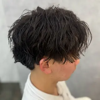 ミディアム パーマ メンズ 🔥滋賀県瀬田/ メンズ吉永祐也🔥のヘアスタイル