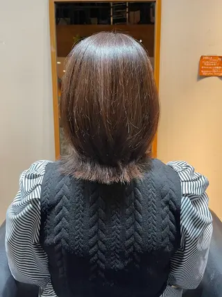 ミディアム アンダーバーホワイト上本町所属・園田 としきのヘアスタイル