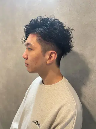 パーマ メンズ フリーランスシェアサロンルレイル所属・心斎橋/メンズ /ルレイル/地形真希のヘアスタイル