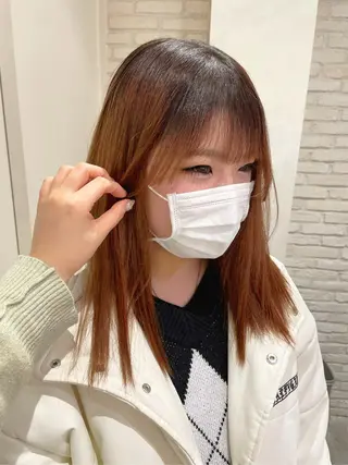 セミロング エクステ/ハイトーン 🐏☁️miminaのヘアスタイル