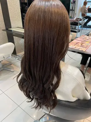 セミロング カラー 女性リピ90%🍨 🩷佐藤みずきのヘアスタイル