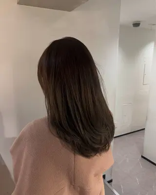 ミディアム カラー GARTE所属・巻ける縮毛矯正 艶カラー/れむのヘアスタイル