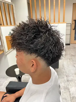 パーマ メンズ メンズ特化/パーマ/ フェードWATARUのヘアスタイル