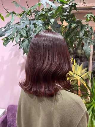 セミロング カラー カラー/韓国レイヤー /ブリーチ/hinaのヘアスタイル