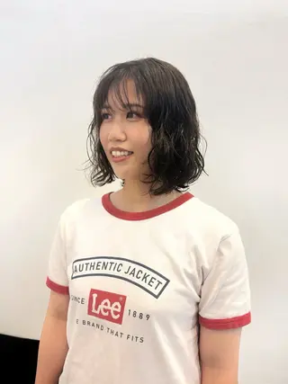 ミディアム パーマ 【hair make ONE】makoのヘアスタイル