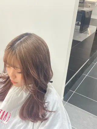 セミロング earth新国道 ナナ🌱のヘアスタイル