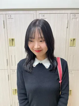 ミディアム カラー 透明感ワンカラー 🎀髪質改善/AOのヘアスタイル