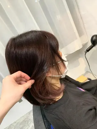 ミディアム カラー aries所属・大場 友稀のヘアスタイル
