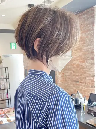ショート カラー 大人女性お悩み解決 ショート/伊波のヘアスタイル