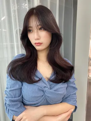 ロング カラー 前田 竜一のヘアスタイル