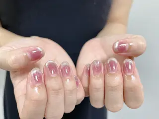 ネイル ki🍒🍒 ki ツルツルネイルのネイルデザイン