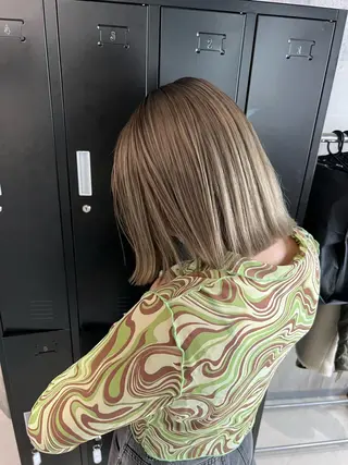 ショート カラー ヘアアレンジ _WHITE京橋店所属・髪質改善_WHITE RYUSUKEのヘアスタイル