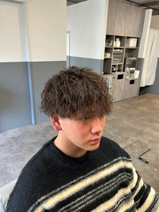 ミディアム BARBER BROS 長堀橋店所属・奥 圭人｜メンズスタイルのヘアスタイル