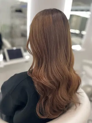 セミロング カラー 野崎 孝章のヘアスタイル