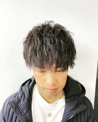 ショート パーマ メンズ 銀座メンズカット/ 銀座メンズパーマ/のヘアスタイル
