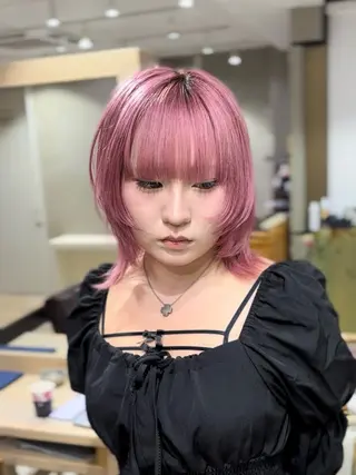 ミディアム カラー hair & make TOYBOX所属・ルーツカラー/ レイヤーカット/井川のヘアスタイル