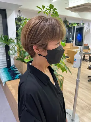 ショート 田中 愛梨のヘアスタイル