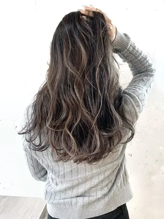 セミロング カラー ヘアアレンジ WATARU🔥／ 外国人風ハイライトのヘアスタイル