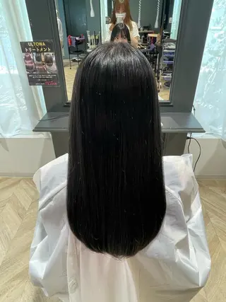 ロング カラー 井上 結のヘアスタイル