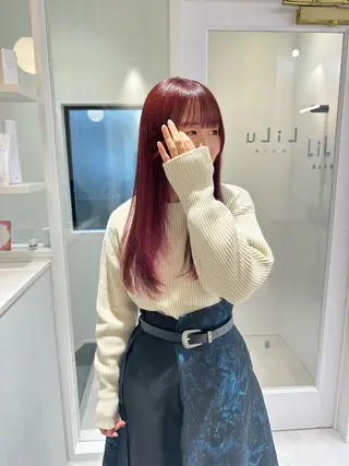 ロング カラー お洒落パーマ/ 艶カラー/michiのヘアスタイル