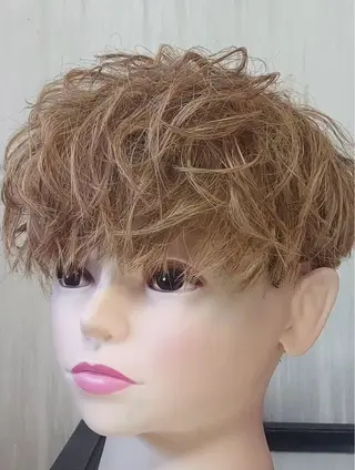 カラー パーマ メンズ アレクサンドルカラーズもりの里所属・黒田 怜のヘアスタイル