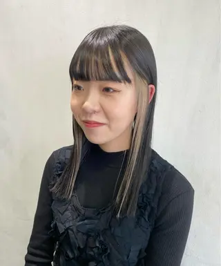 ミディアム カラー くすみカラー♡ Yuukaのヘアスタイル