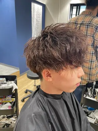 ショート パーマ メンズ 【メンズヘアの匠】 タニ　心斎橋　アメ村のヘアスタイル
