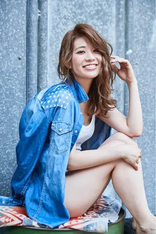 セミロング 松本 明日可のヘアスタイル