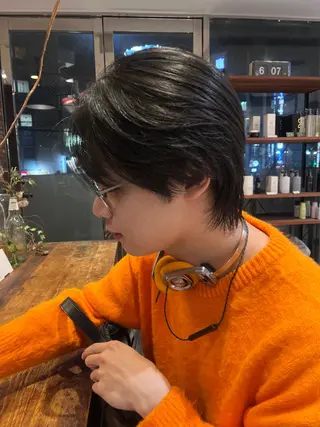 メンズ Vicky オリーブ メンズカジュアルのヘアスタイル