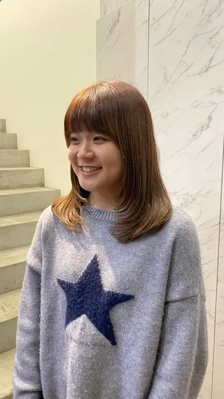 ミディアム マツザキ マナトのヘアスタイル