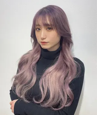 カラー Lapis所属・韓国レイヤーカット/ AIRIのヘアスタイル